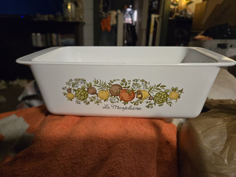 Vintage Corning Ware La Marjolaine Bread Loaf Pan P-315-B 2Qt Retro Kitchen